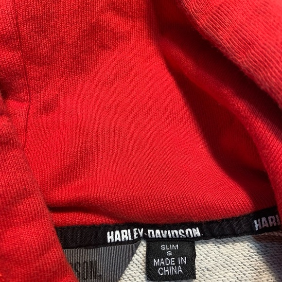 Vintage Harley-Davidson Slim Fit Hoodie Sweatshirt - Size S - Picture 7 of 7